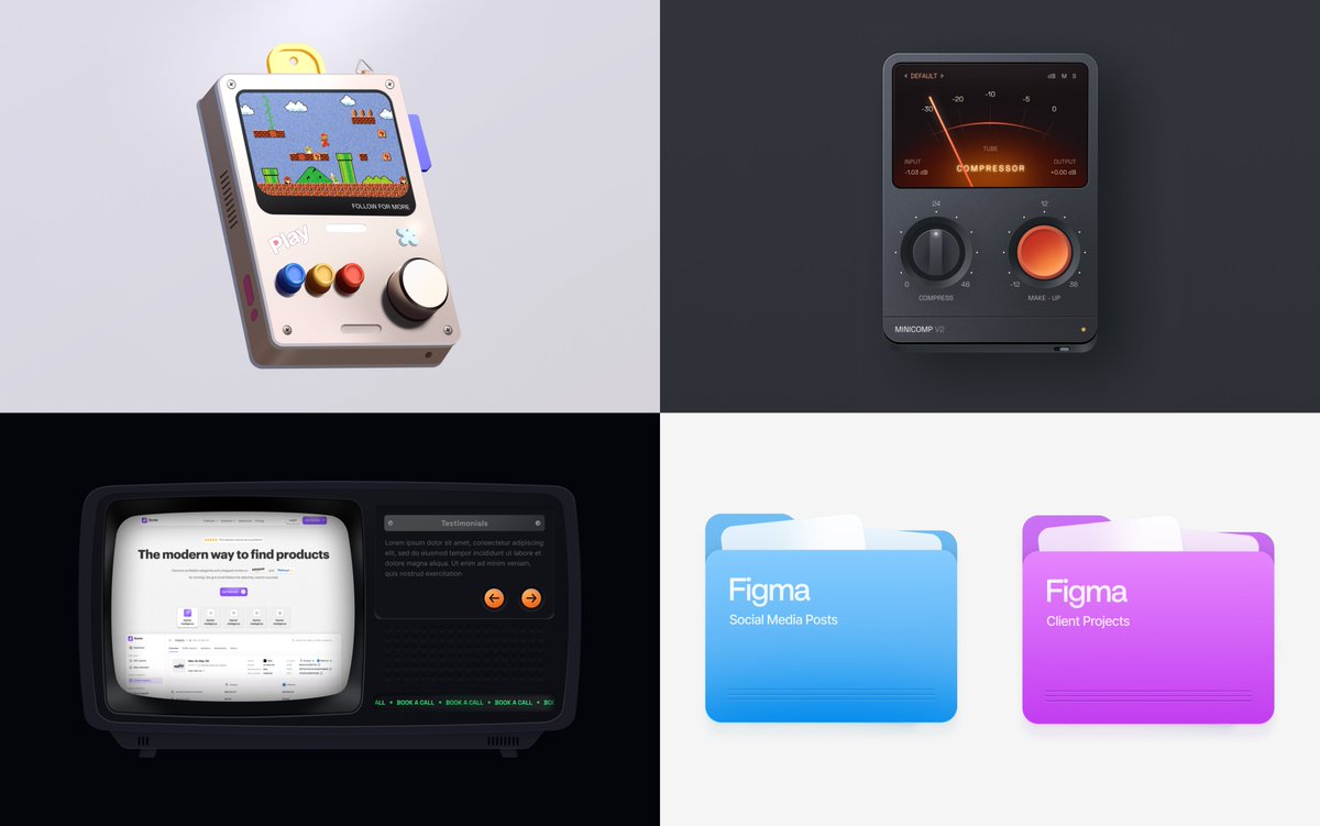 him_uiux's tweet image. GIVEAWAY 🚨
Receive a @figma file with all editable Product designs for FREE.
How to get it?
1. Comment "Figma"
2. Retweet (optional) - so more people can get the file
3. Follow me - so I can send it to you via DM.