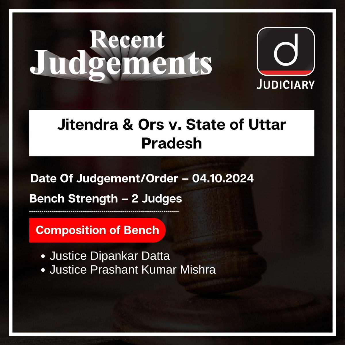 Law_Drishti's tweet image. Let’s look at these #RecentJudgments shedding light on #Justice in action.
.
Check our website: drishti.xyz/website-Judici…
.
#RecentJudgment #SupremeCourt #RecentNews #CurrentAffairs #Constitution #India #Court #LegalUpdates #IndianLaw #DrishtiJudiciary #TeamDrishti