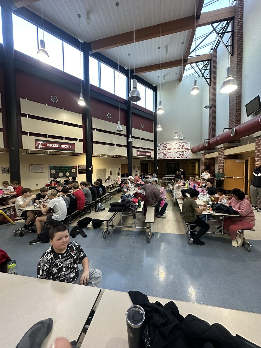 TecumsehStrong's tweet photo. Our first Breakfast Club of the year was a huge success!! We had 97 kids in the gym this morning!! 
Thank you to all of our coaches who helped run the stations and a big thank you to all of the parents who donated food, helped make breakfast, and serve it! We appreciate you all! https://t.co/RQVMZNqh3z