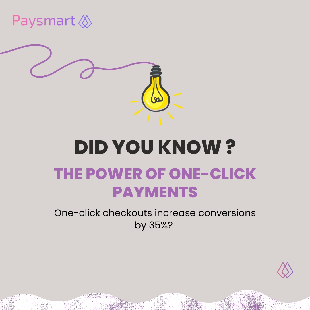 Paysmartltd's tweet image. DID YOU KNOW? 💡

The Power of One-Click Payments is a game-changer! One-click checkouts make shopping faster, easier, and more seamless—leading to a 35% increase in conversions!

🌐 paysmartltd.co.uk
=====================
#Paysmart #OneClickCheckout #FrictionlessPayments