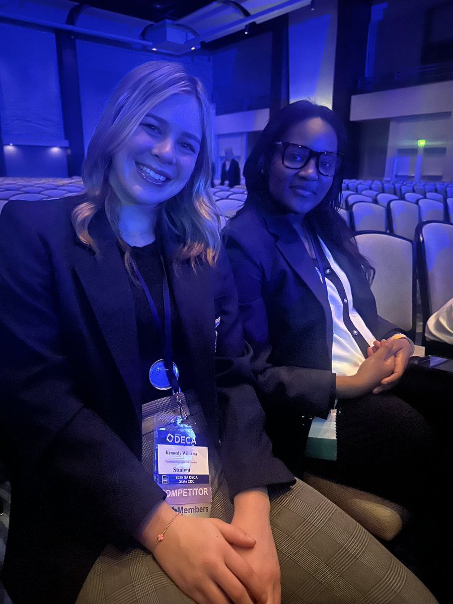 NorthsidePatsSB's tweet photo. Congratulations to freshman Kennedy Williams and her partner Kori for competing this weekend at the Ga DECA state CDC conference, placing 4th place in Georgia in Community Awareness out of 60 teams!

Now on to compete at Internationals in April in Orlando Fl! https://t.co/o9TyxESkut