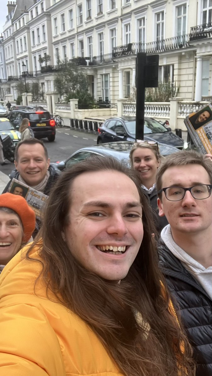 Out on the doors in Pembridge today - remembered to take a picture this time! Housing crisis, bins, and an influx of chelsea tractors on residents’ minds today… #winninghere