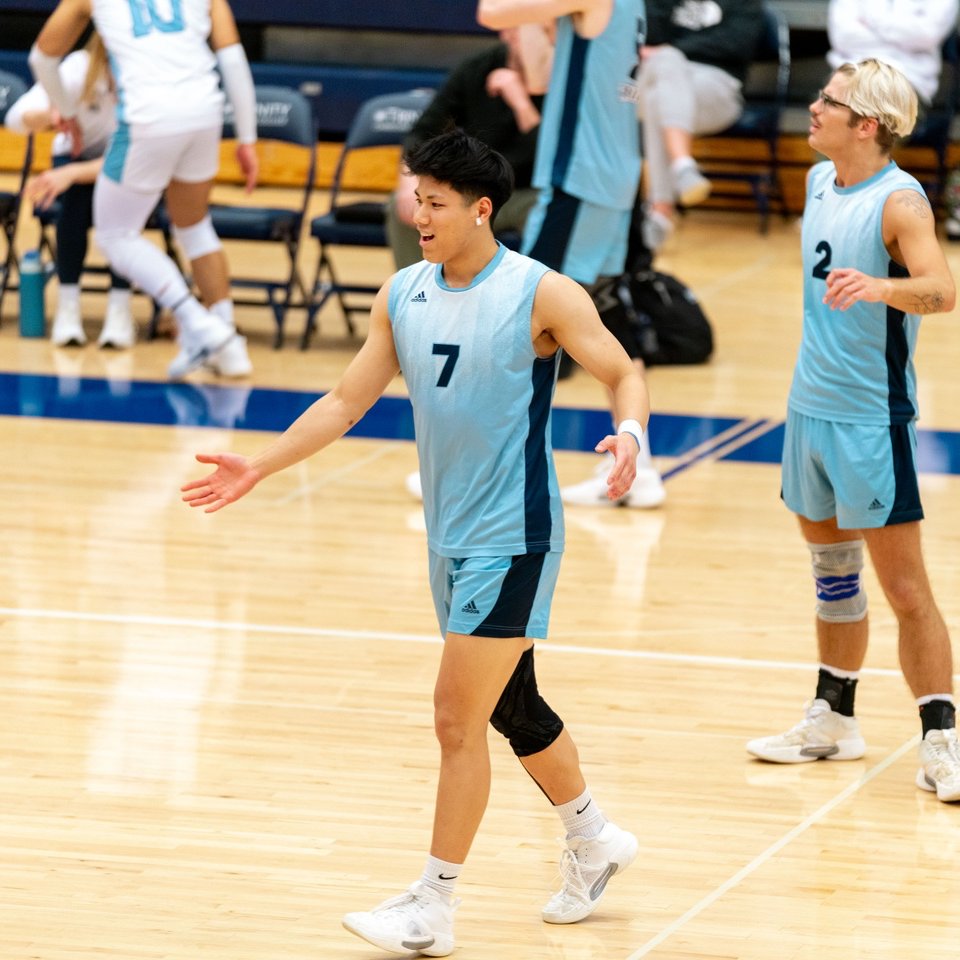 Spiking into game day! 💥🏐

Men's Volleyball: 2pm @ DeVos Gym
