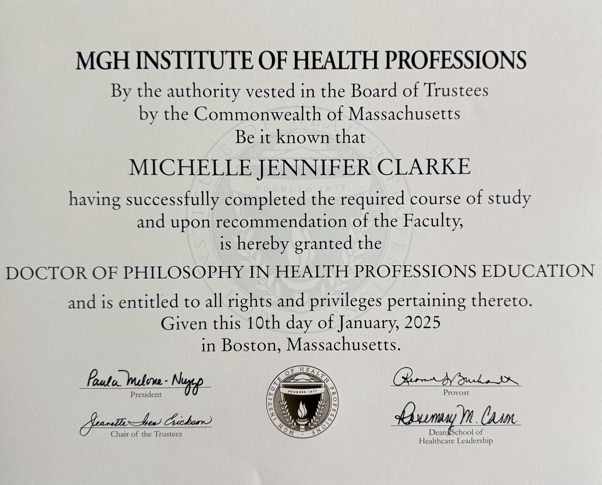 PhDone. Thank you to mentors, colleagues and friends ⁦<a href="/HpedIhp/">MGH IHP HPEd</a>⁩