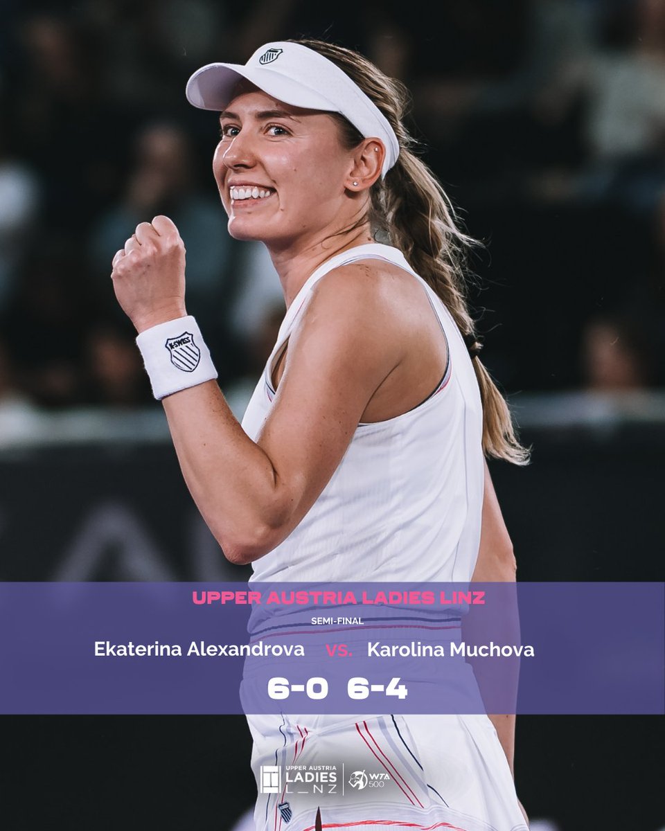 Ekaterina Alexandrova &amp; Linz - it's a love story 🫶 The 30-year-old is into her third final of the Upper Austria Ladies Linz! 

📸 Alexander Scheuber
#wtalinz #wta #upperaustria