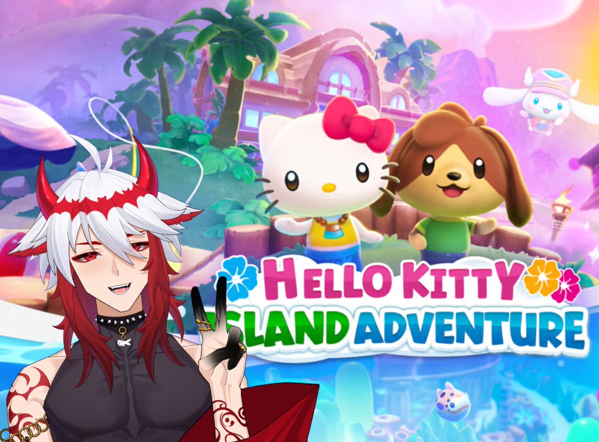 Giving away a copy of HELLO KITTY ISLAND ADVENTURE on STEAM to celebrate 1K on Twitch!

RULES:
🩸Like and Retweet
🩸Follow <a href="/yunschy/">Yun 🦴</a> 
🩸Reply with your favourite drink!