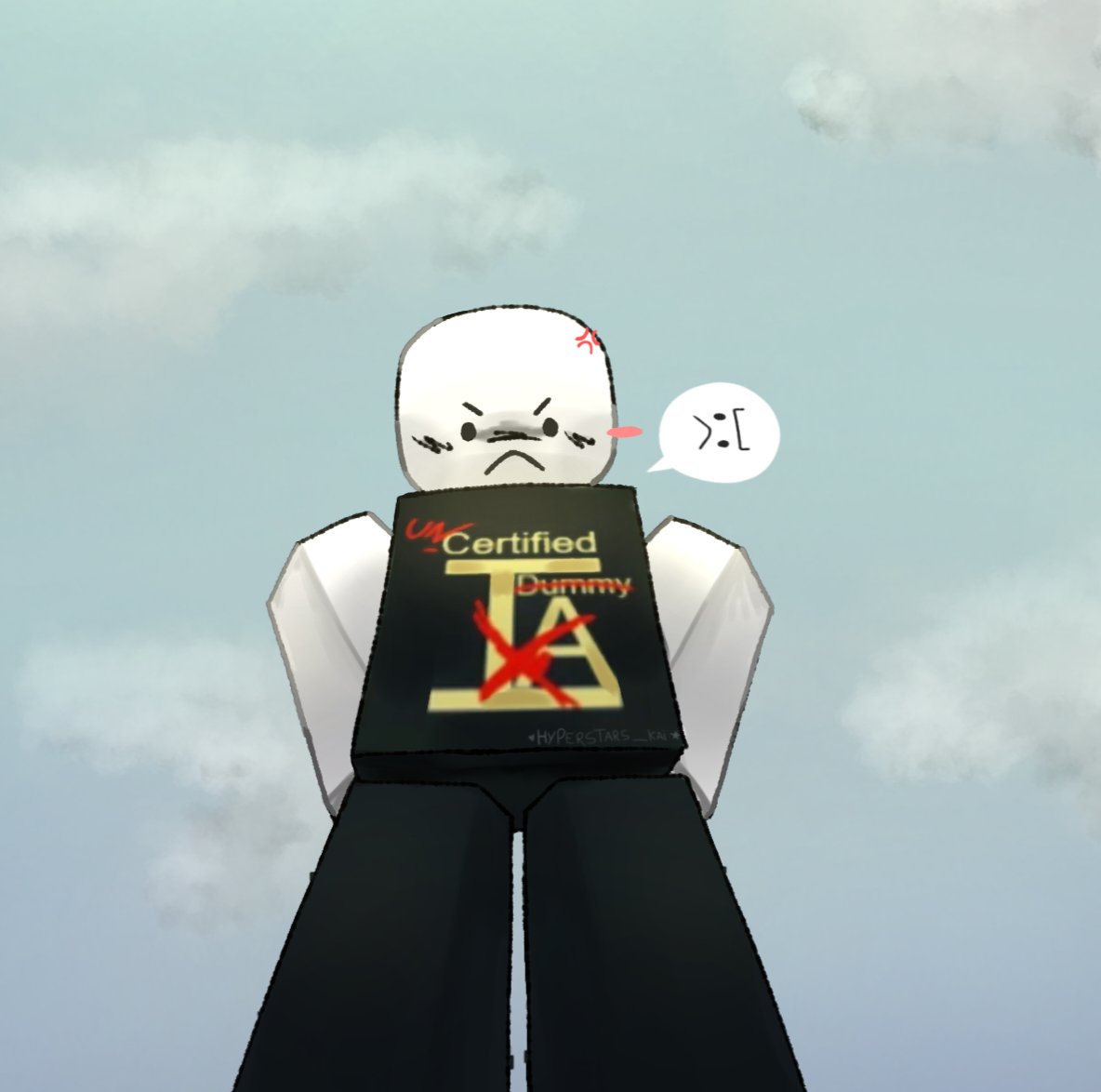 Combat Dummy (Uncertified)! - #ItemAsylum #Robloxart #combatdummyuncertified