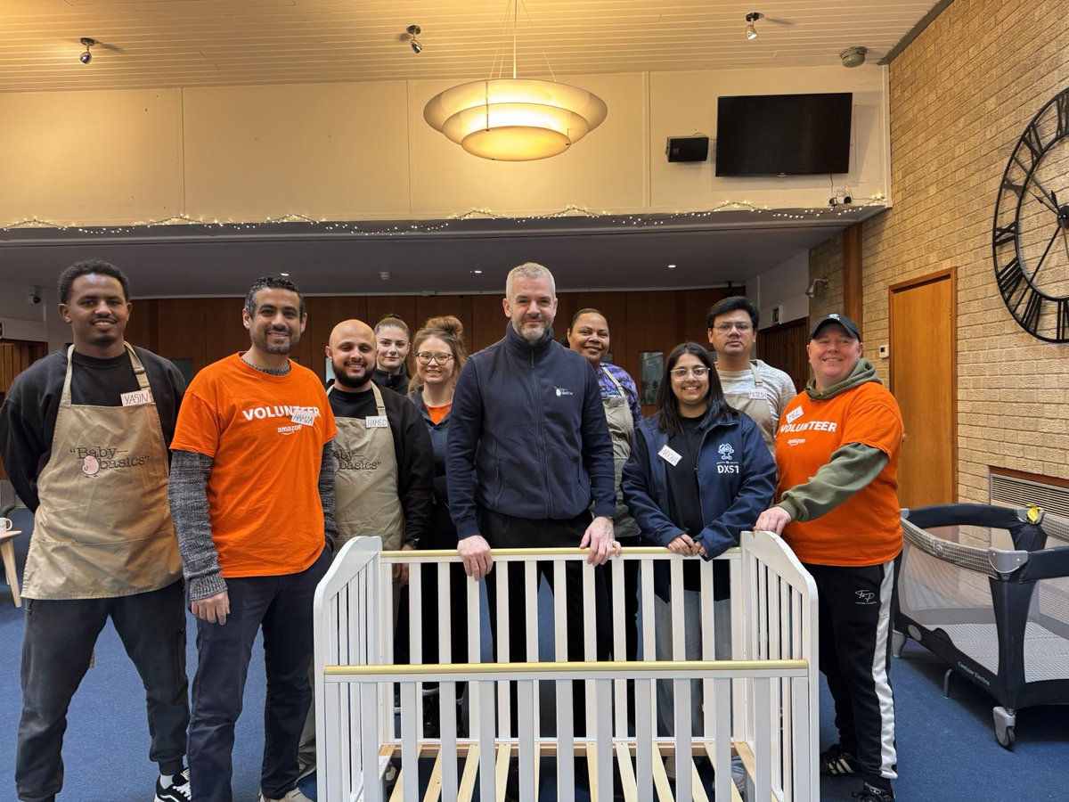 BabyBasicsUK's tweet photo. Todays Bed Donation Drive was a huge success 23 beds safety checked &amp; ready to go out to families. Thanks to everyone who donated a bed for a child under 5, to @olivercoppard &amp; the volunteers from #togetherwithamazon https://t.co/H3xaBfC9t3