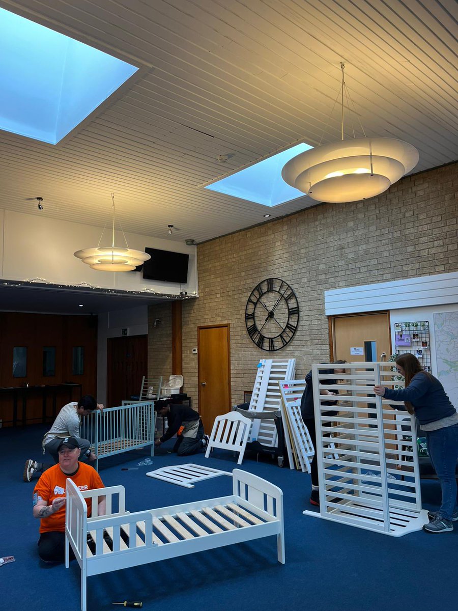 BabyBasicsUK's tweet photo. Todays Bed Donation Drive was a huge success 23 beds safety checked &amp; ready to go out to families. Thanks to everyone who donated a bed for a child under 5, to @olivercoppard &amp; the volunteers from #togetherwithamazon https://t.co/H3xaBfC9t3