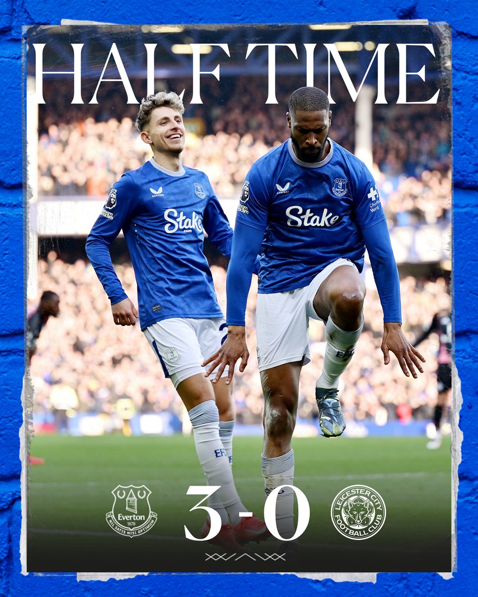 HT. A brilliant first 45! Well played, Blues!! 👏

[3-0] #EVELEI