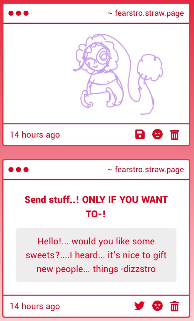 Fearfulstro's tweet photo. Waahhh..! A-Are you sure..? I don’t want to seem rude..!! Thank you so much for the sweets.. dear.. I.. Greatly appreciate it..!

https://t.co/uFf90a5NUt

fearstro https://t.co/ZgGPvm9tBL