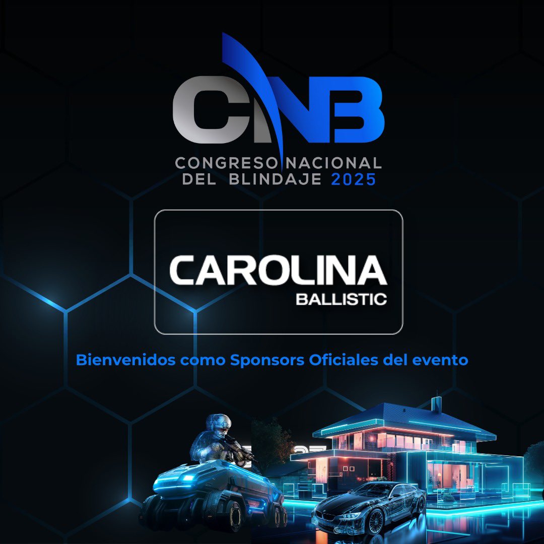 🚨Nos complace anunciar que Carolina Ballistic  participará como patrocinador del #CNB2025

Regístrate y sé parte de los líderes que participarán en el Congreso Nacional del Blindaje los días 26 y 27 de febrero de 2025!

🔗congresonacionaldelblindaje.com.mx
 
#Conocimientosqueconstruyen