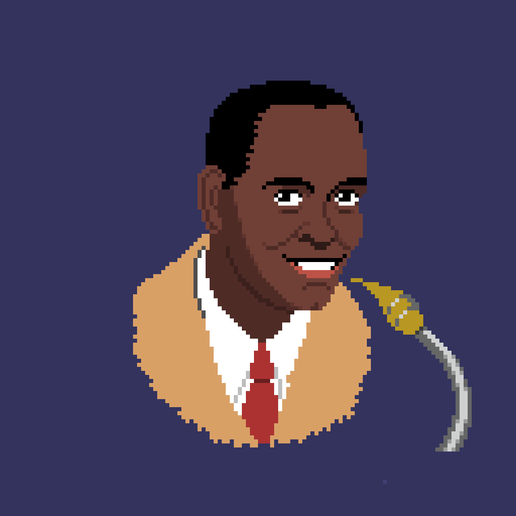 Charlie Parker, a Jazz and Kansas City legend! <a href="/Pixel_Dailies/">Pixel Dailies</a> #pixel_dailies #pixelart #jazz