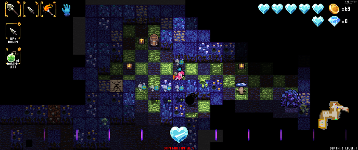 PonyCrypt's tweet photo. Redesigned Zone 2, Crystal hearts, and Reaper...
The parasprites are cute now!?
#MLP for @NecroDancerGame https://t.co/jTN7mNdPS7
