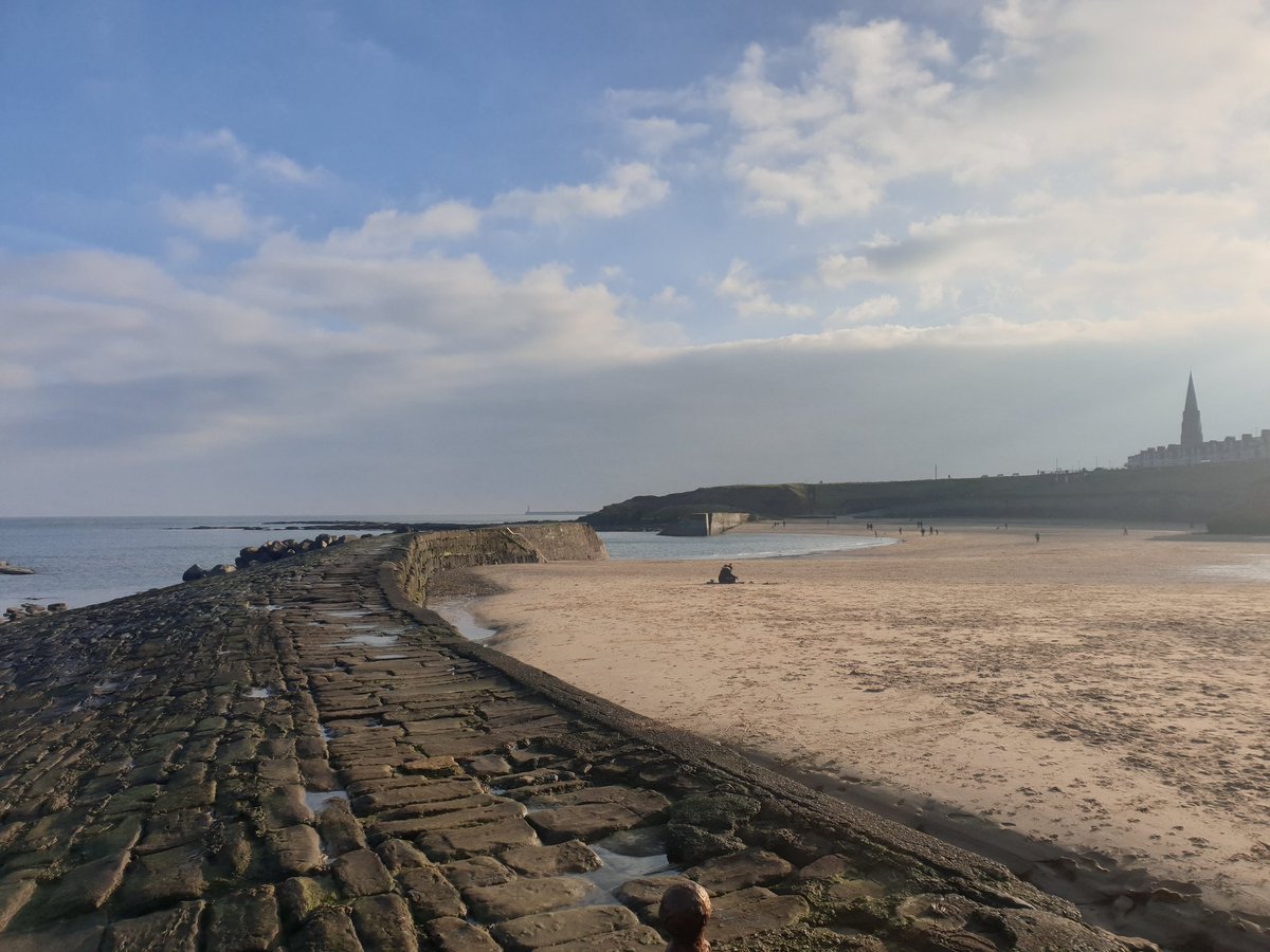 Ships, sun, shadows and stone. 
A lovely afternoon at #cullercoats #northtyneside ❤