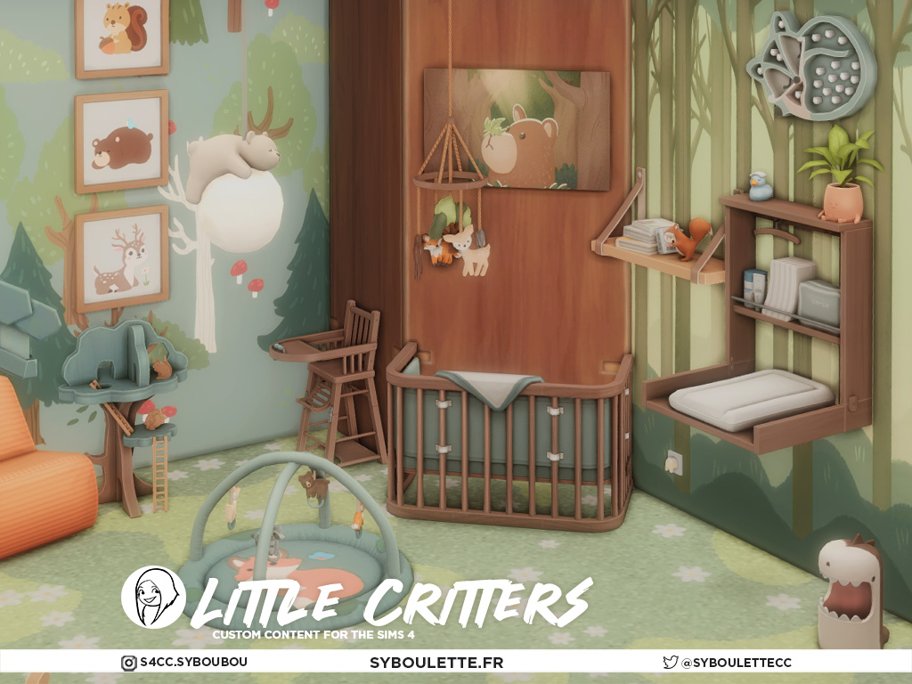SybouletteCC's tweet photo. Screenshot previews from the Sims 4 game of Little Critters cc set (included: sad beige swatches 🐻) https://t.co/giqluziVYV
