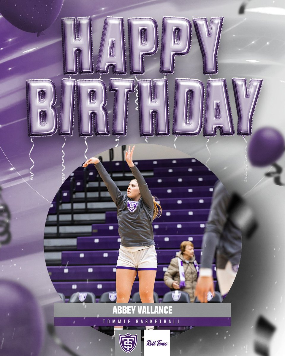 St. Thomas Women's Basketball (@tommiewbball) on Twitter photo We got ourselves a double birthday!
Happy birthday <a href="/jordyn_lamker/">Jordyn Lamker</a> and <a href="/AbbeyVallance22/">AbbeyVallance</a>
#RollToms #WeOverMe We got ourselves a double birthday!
Happy birthday <a href="/jordyn_lamker/">Jordyn Lamker</a> and <a href="/AbbeyVallance22/">AbbeyVallance</a>
#RollToms #WeOverMe