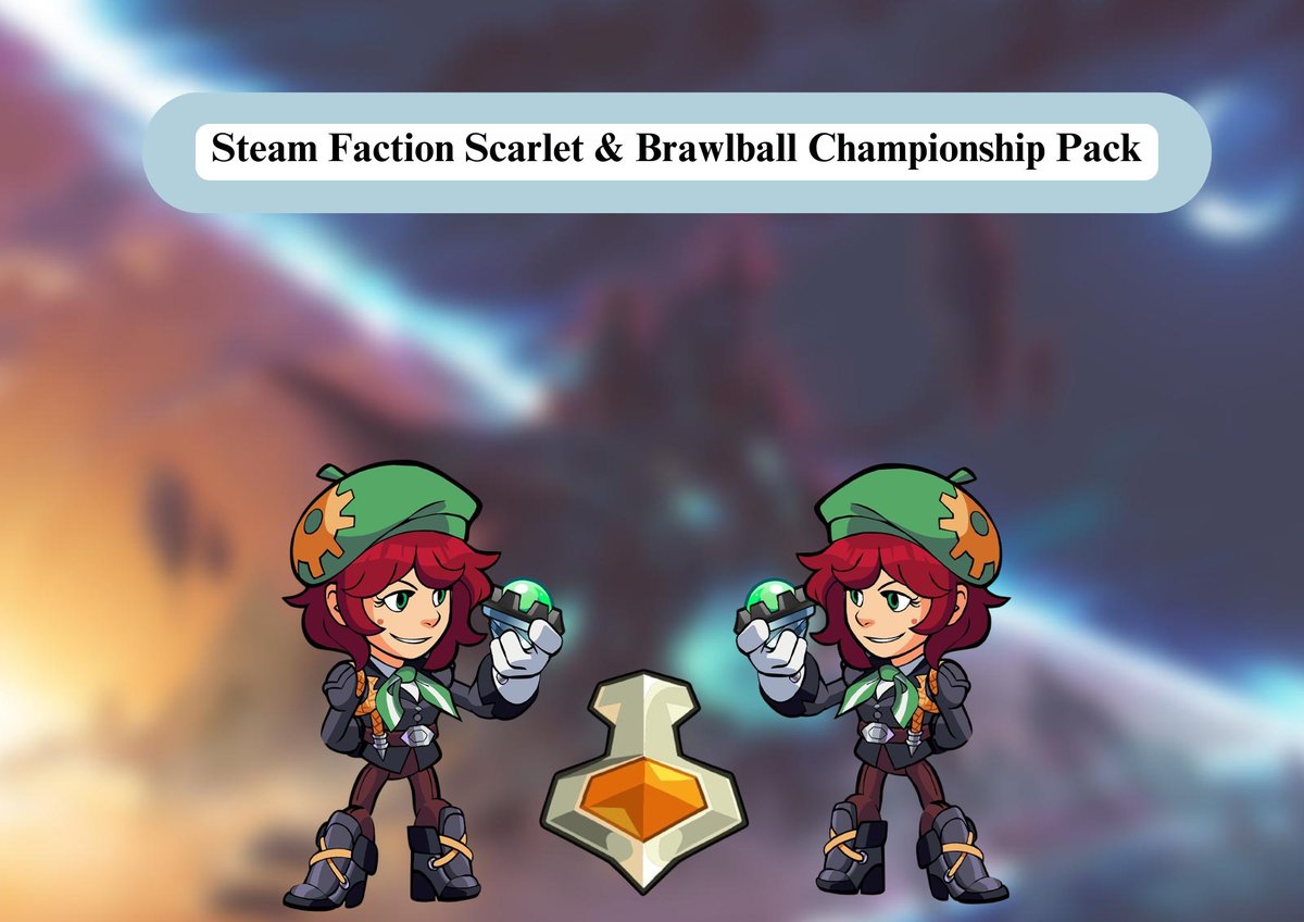 Brawlcodeshub's tweet image. Unlock the ultimate gameplay with the Brawlhalla Championship Pack and Steam Faction Scarlet!
#brawlhalla
#brawlhallacode
#brawlhallacodes
#brawlhallacodeshub
#brawlhallagame
#brawlhallagamingcodes
#brawlhallaemotes
#brawlhallaweapons
#brawlhallaswords
#brawlhallanewlegend