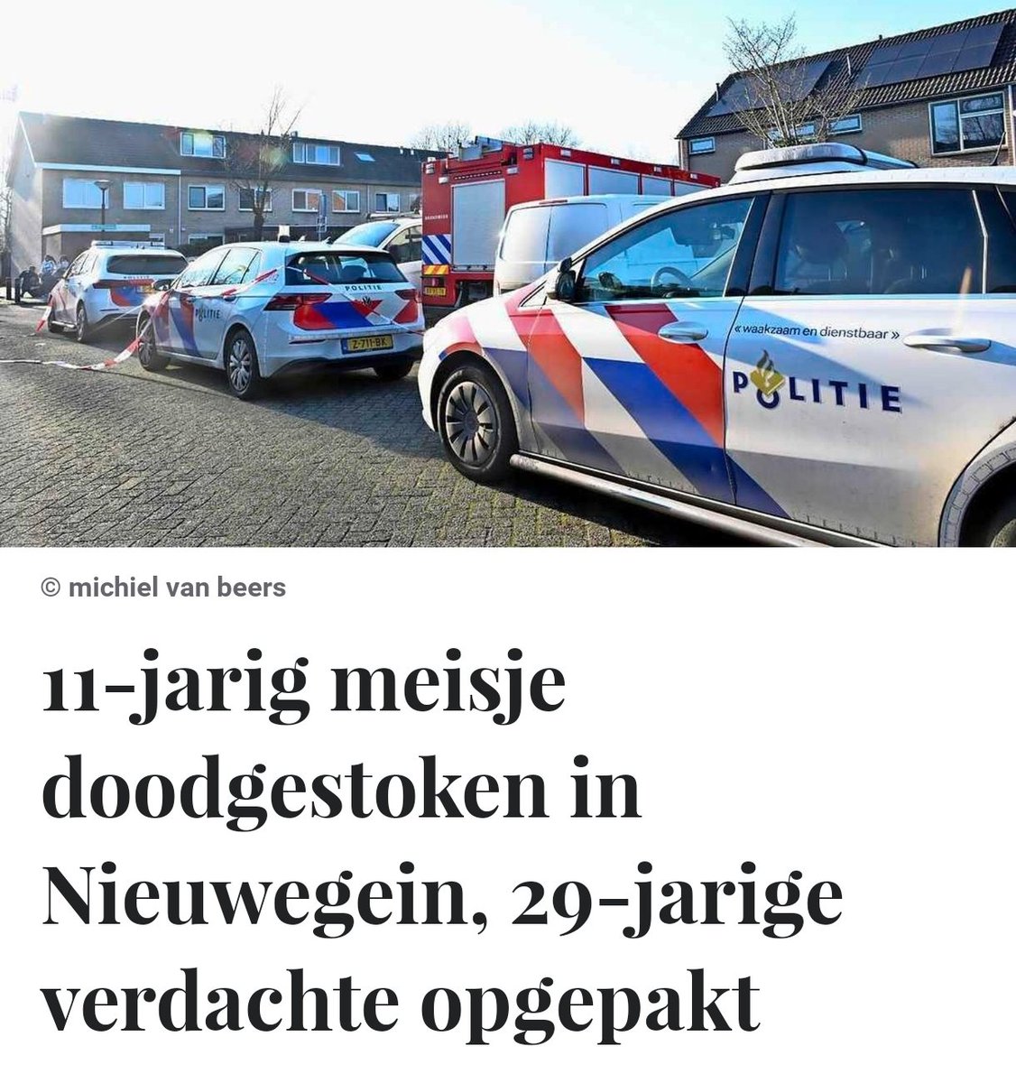 11-jarig meisje neergestoken in Nieuwegein overleden