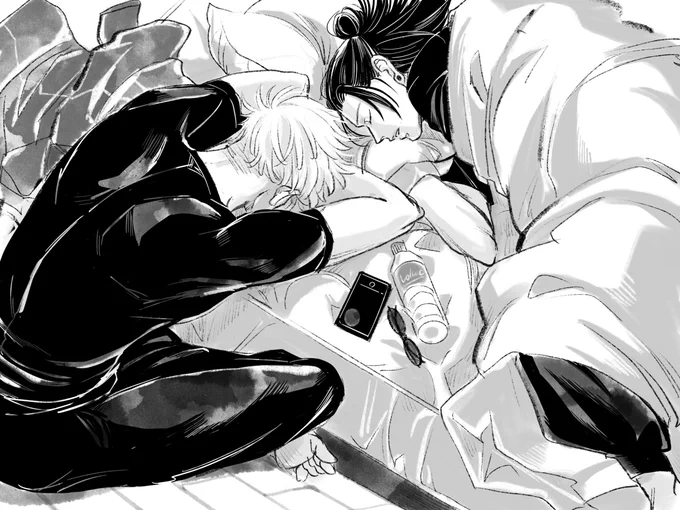 #2521_今夜帳の中で  
【F-25】お向かいのねこhttps://t.co/H0AR8jWsTP 
『君と新しい朝を。』教師ifまとめを展示しましたー✍️ 