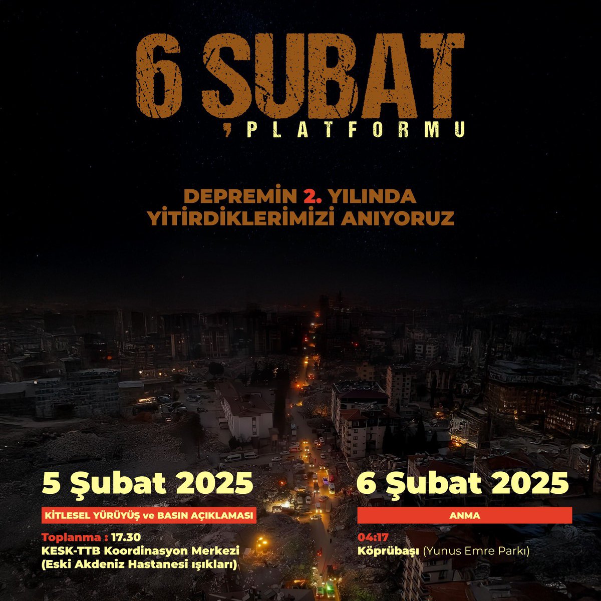 #6ŞubattaHataydayız 
Depremin 2. Yılında yitirdiklerimizi anıyoruz!