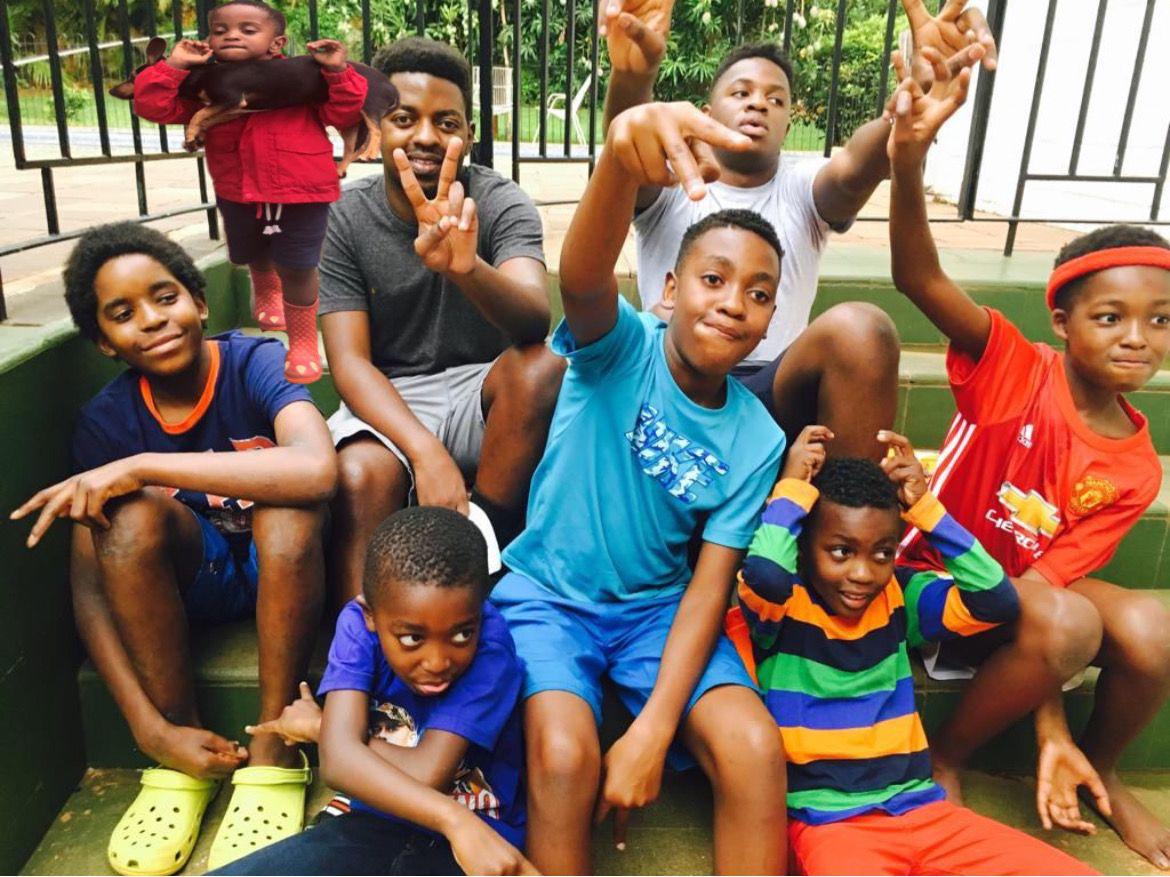 My brother Vuchiraii left us a healing gift. By a strange alchemy, his son was born 4 days before he died. 

His name's Rukudzo, 2nd name's the Yoruba Babajide meaning "The father has returned."  

Jide's 3 today.

Here he is with Doxy copied into the famous Gappah Grandsons pic!