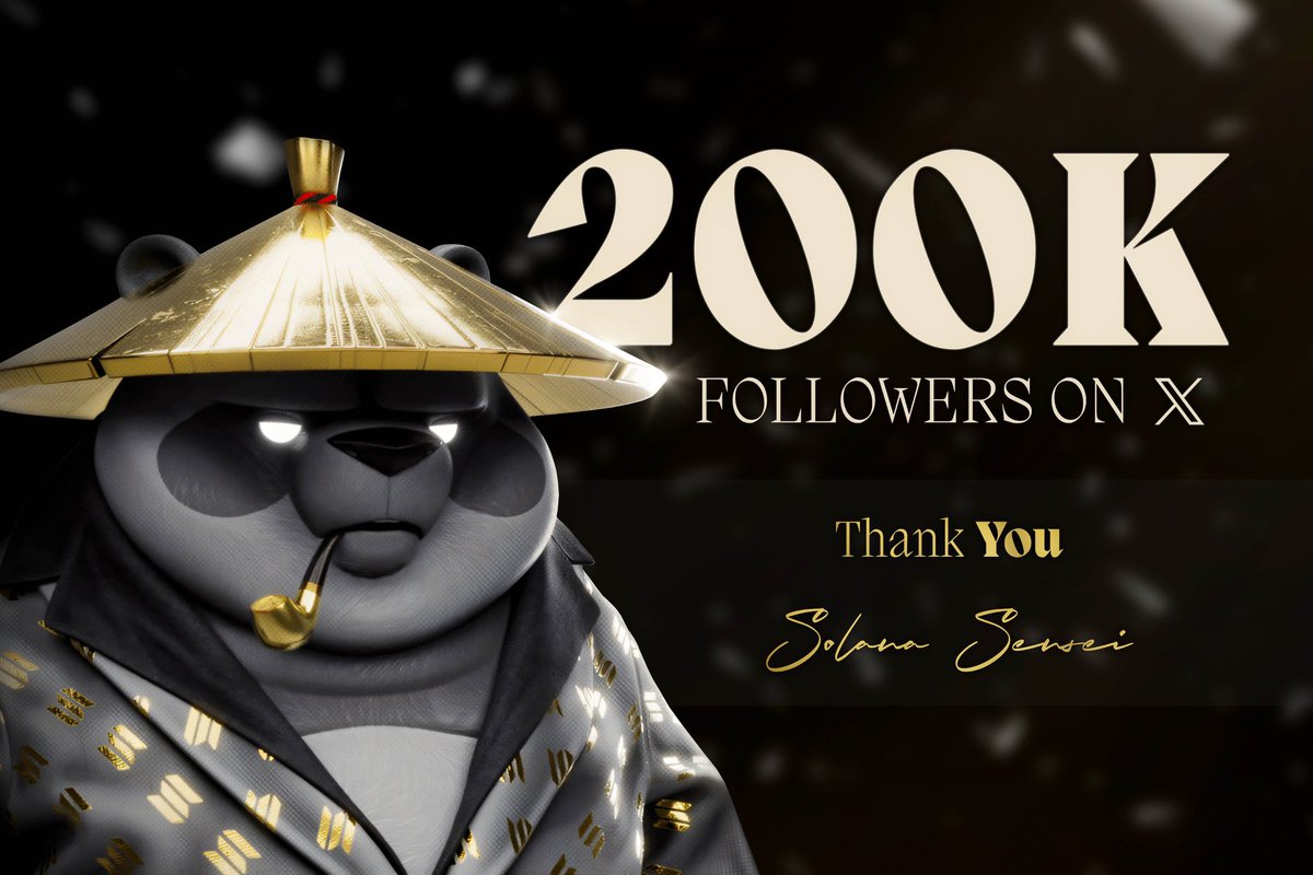 WE ARE 200K FOLLOWERS!!

I’m infinitely grateful for every single one of you. Thank you for believing in me, engaging with my content and being a part of this beautiful web3 family

Every follow, like, RT, comment, or DM from you made this milestone possible