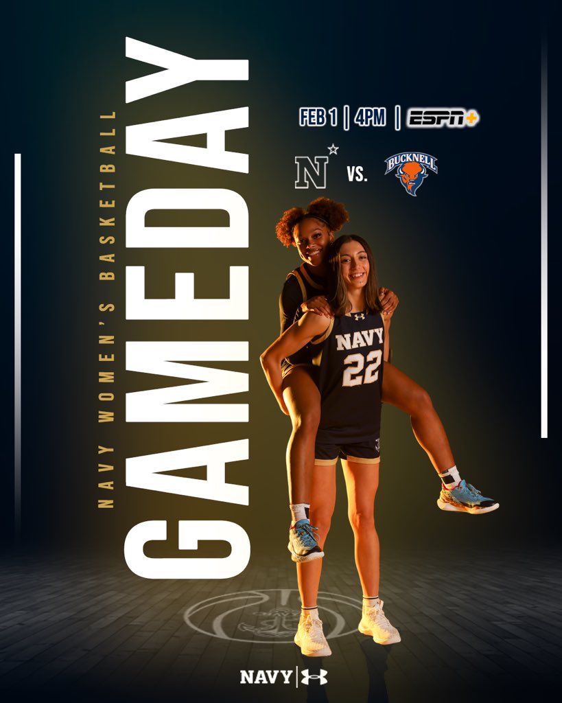 It’s Game Day on the road! We take on the Bison at 4pm 🏀⚓️

#GoNavy | #Impact
