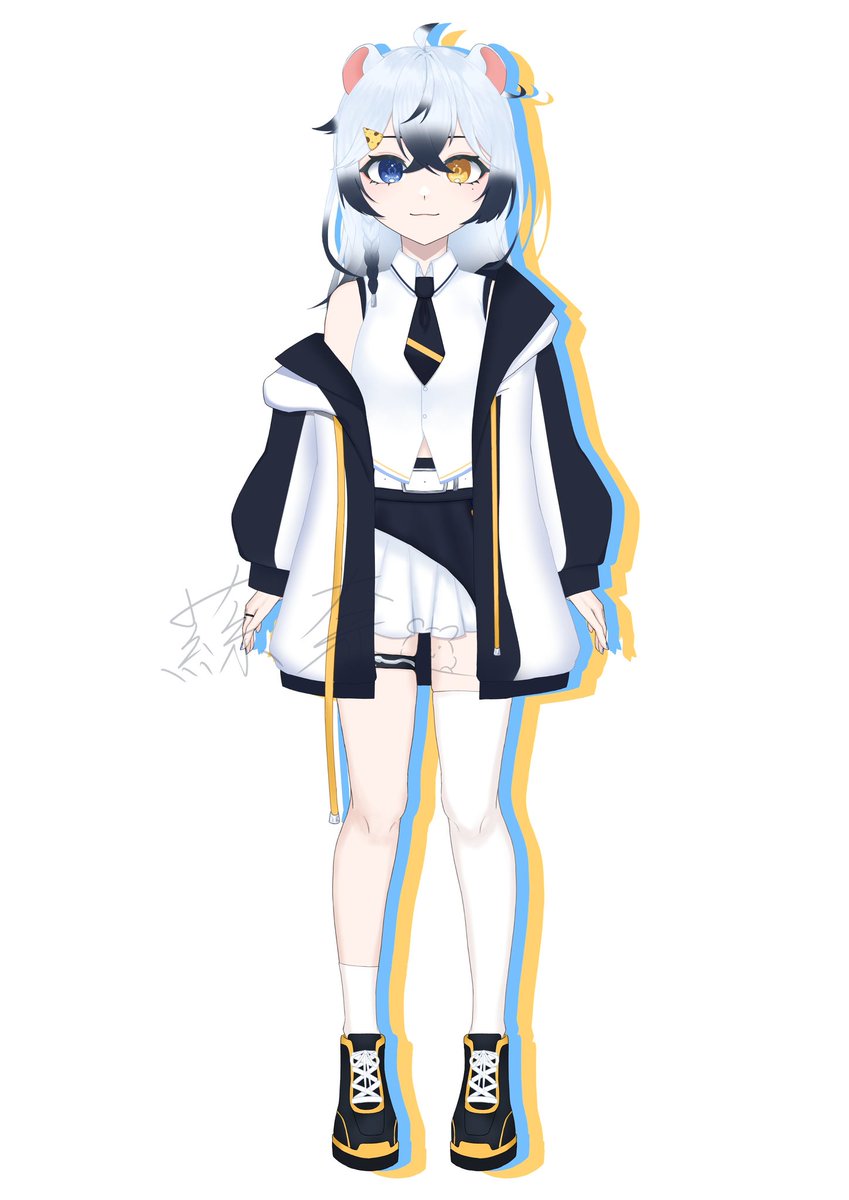 Snai_0909's tweet image. 剛剛tag少打 重發一次ww
鼠鼠的皮終於是畫完了~大概畫了兩週（？
因為不是正式皮 所以畫的有點隨便ww
之後如果出道應該會畫新的
#馬鈴鼠 #蕬人稿件 #v皮