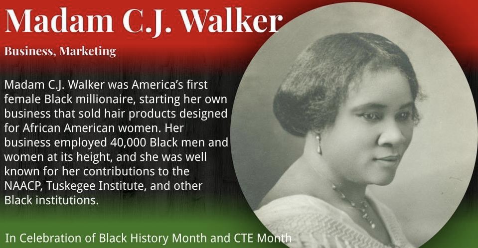 As we begin #BlackHistoryMonth2025 &amp; #CTEMonth2025, like I do every year, I am featuring an individual that represents both. I intentionally chose C.J. Walker, America’s first female Black millionaire as a business owner. We pride our <a href="/HenricoSchools/">Henrico Schools</a> <a href="/HenricoCTE/">Henrico Career & Technical Education</a> programs on being