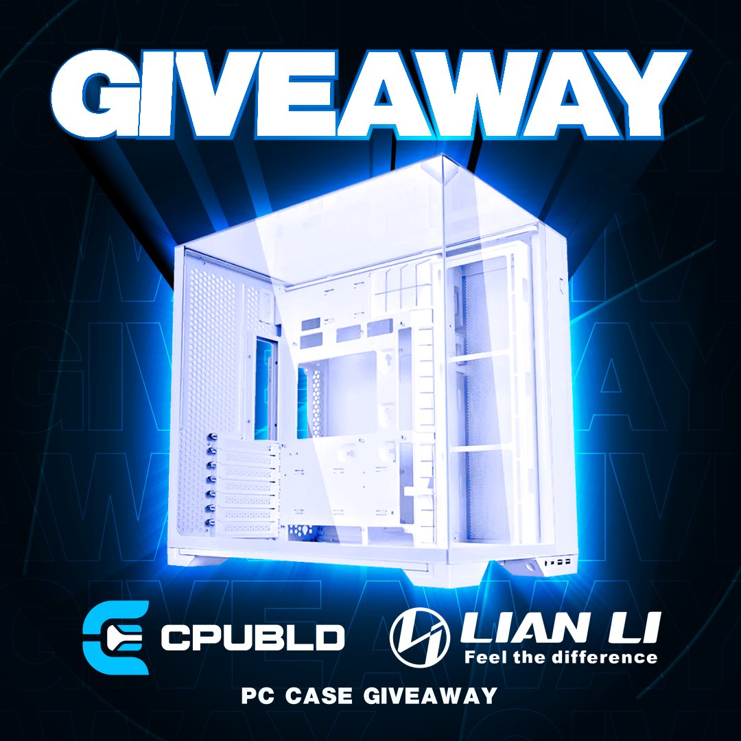 🚨Lian Li O11 Vision Giveaway🚨

The Lian Li O11 Vision is a premium showcase case designed for those who want to highlight their build in style.

❤️ Like/RT This post!🔄
✅Follow <a href="/cpubld/">CPUBLD</a> 
✅Tag a Friend!

Enter using the link below!⬇️
gleam.io/KZHbd/cpubld-l…