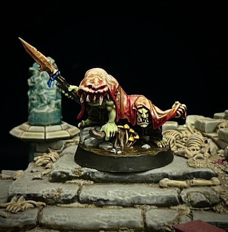 Look! It's me! Hidden under a squig! Warhammer sent me the new Borgits Beastgrabbas set for Underworlds and they're quite silly!

#AdWIP
#WarhammerUnderworlds
#WarhammerCommunity