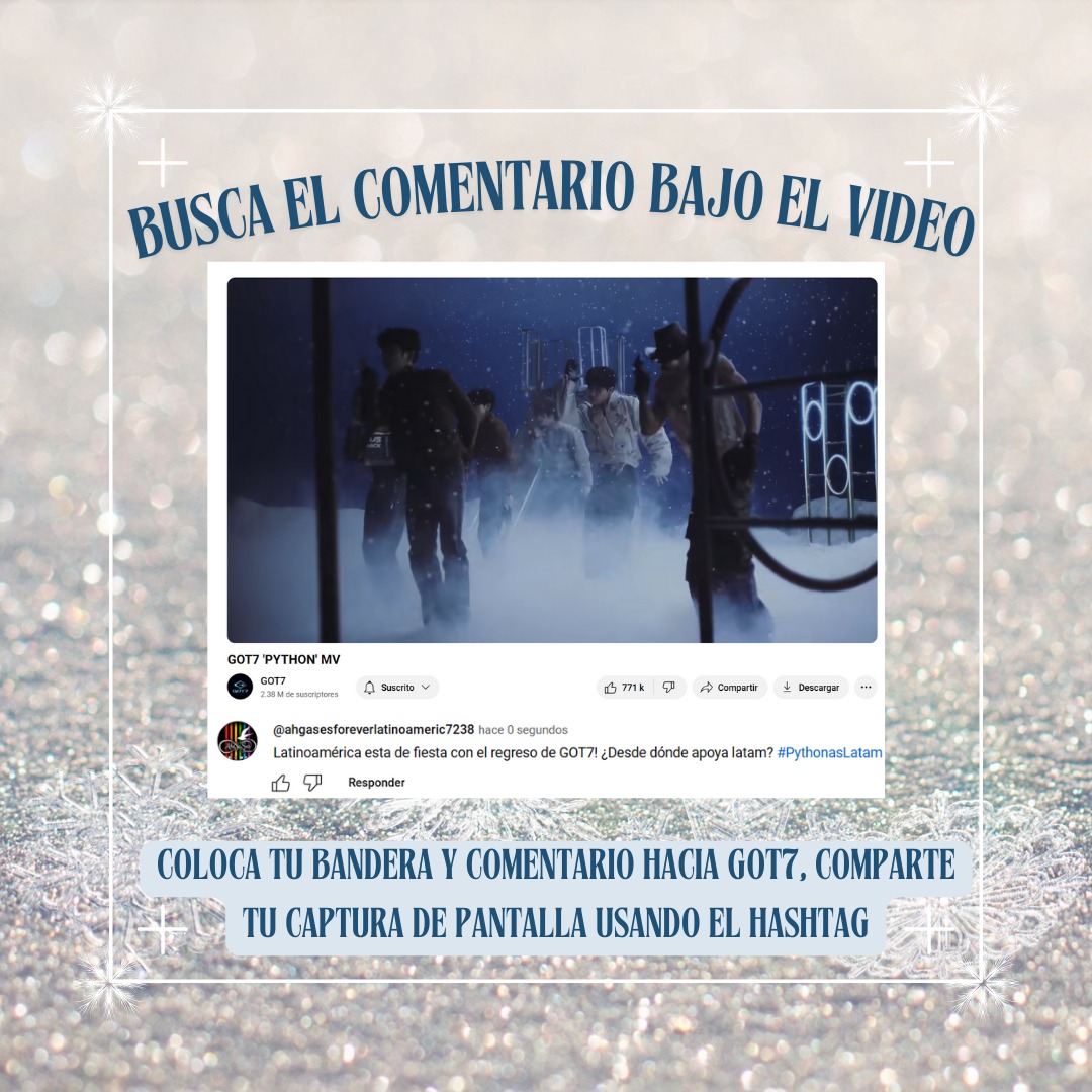 IGOT7_CR's tweet photo. UNIÓN MUSICAL: GOT7 X LATAM

¡Ahgases el momento ha llegado y estamos listos para una fiesta muy latina con GOT7!

Tenemos una playlist lista para ustedes 

https://t.co/cRfh26W9wg

Saquemos nuestros mejores pasos de baile 🕺🏻💃🏻🪩

GOT7 x LATAM
#PythonasLatam
#GOT7 @GOT7Official https://t.co/OX0vevGNfn