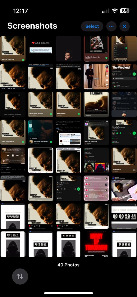 dawnofmika's tweet photo. a day in a life of a weeknd fan in 2025 https://t.co/DaczPo3Hfk