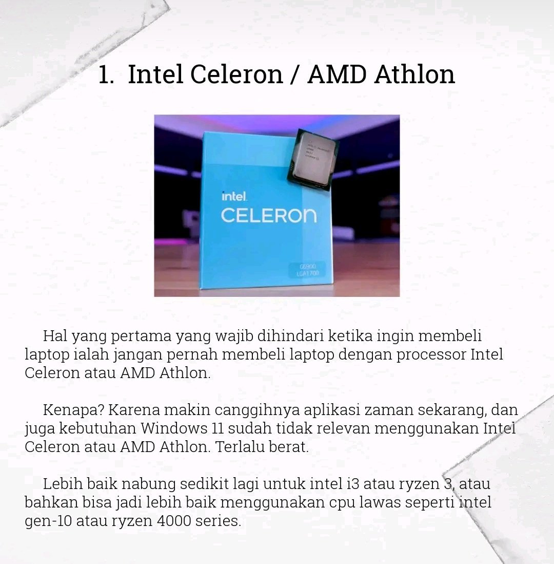 byraa___'s tweet image. Hal-hal yang lebih baik dihindari saat beli laptop