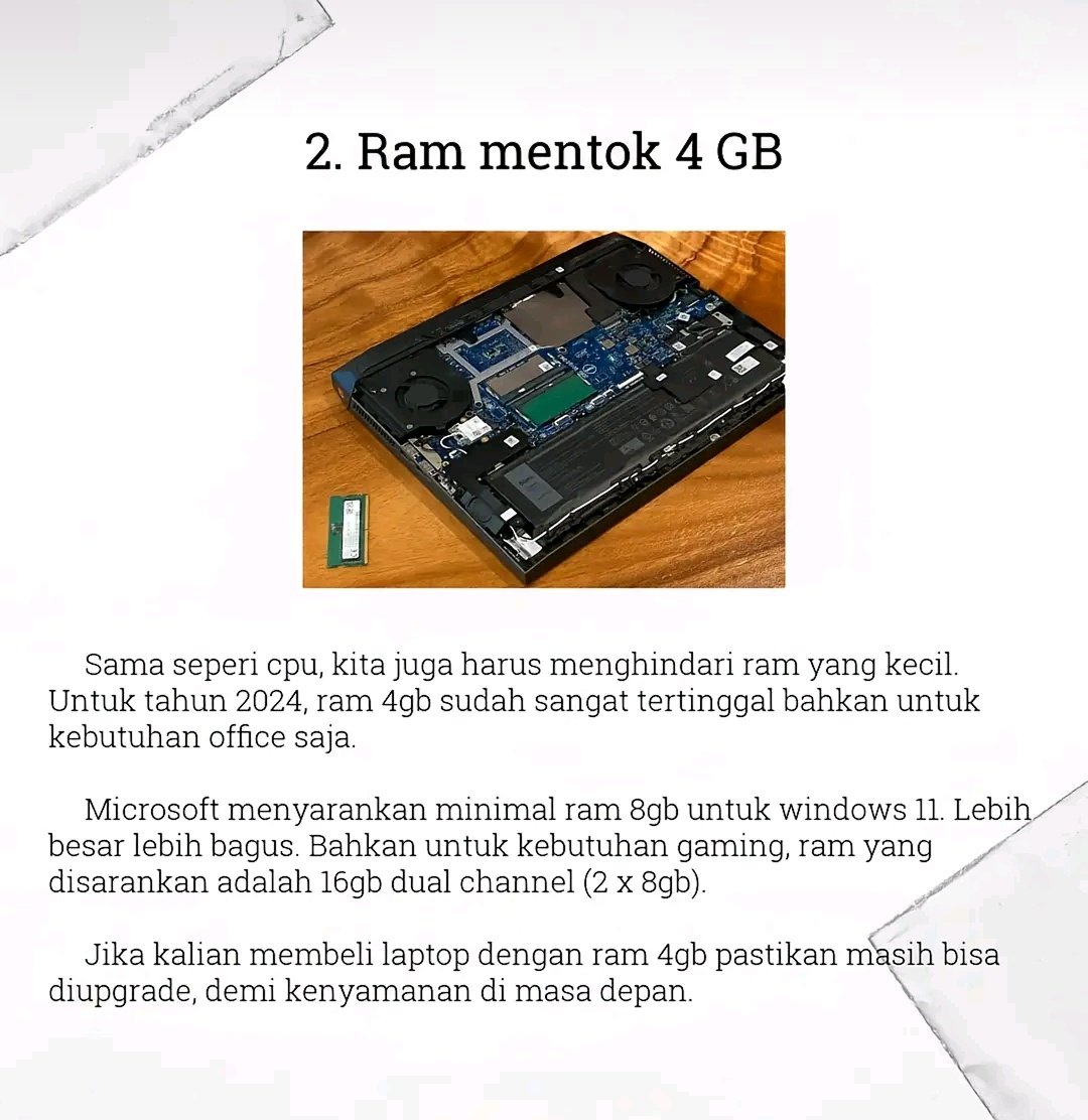byraa___'s tweet image. Hal-hal yang lebih baik dihindari saat beli laptop
