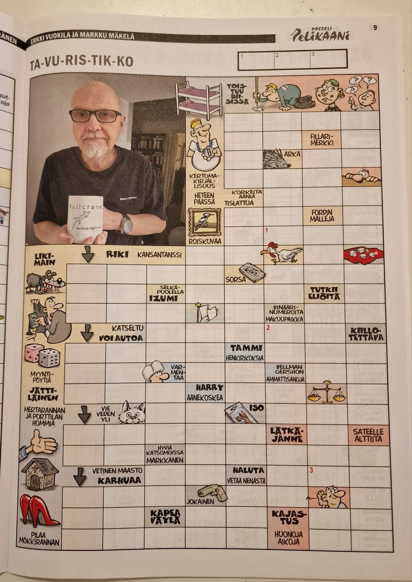 HiSQ ("The Story So Far" single with Minna Ora) (@hisq_official) on Twitter photo <a href="/KaleviHeinoFI/">Kalevi Heino</a> One more thing about the mug from Bullcrane with the cover of Ventura Highway ... it has also been in a crossword magazine called Passeli Pelikaani. This is what I do for living! Making music doesn't fill your refrigerator! And if you're wondering, it's in Finnish! <a href="/KaleviHeinoFI/">Kalevi Heino</a> One more thing about the mug from Bullcrane with the cover of Ventura Highway ... it has also been in a crossword magazine called Passeli Pelikaani. This is what I do for living! Making music doesn't fill your refrigerator! And if you're wondering, it's in Finnish!
