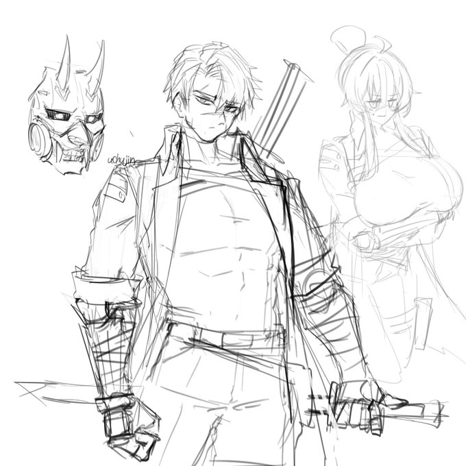 数億年ぶりにしっかり男キャラ描いた
しれっと彼の名がスペクターって名前に決定してたりもする 