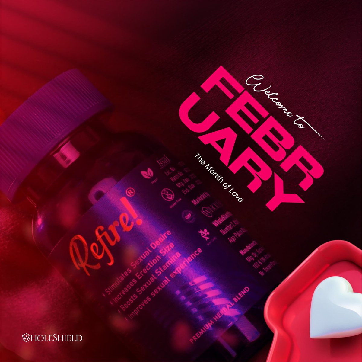 Chigboevol's tweet image. May this month of love bring you a truly special and unforgettable experience of love.

#Wholeshield ##Refire