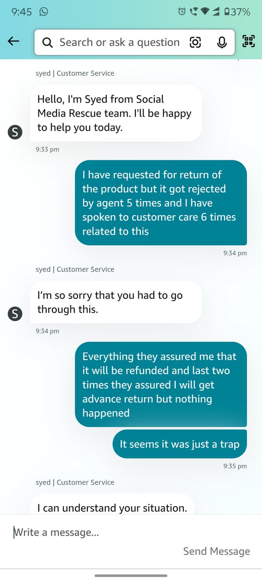 avinashhm06's tweet image. @nch1915 @consaffairs4you @jagograhakjago @consaff @amazonIN_victim @amazonIN @amazon see the type of response they give. They are forcing to keep the product which I don't want and keep giving fase promised to cheat the customer. #CustomerSupport #amazoncheater #amazonfroud