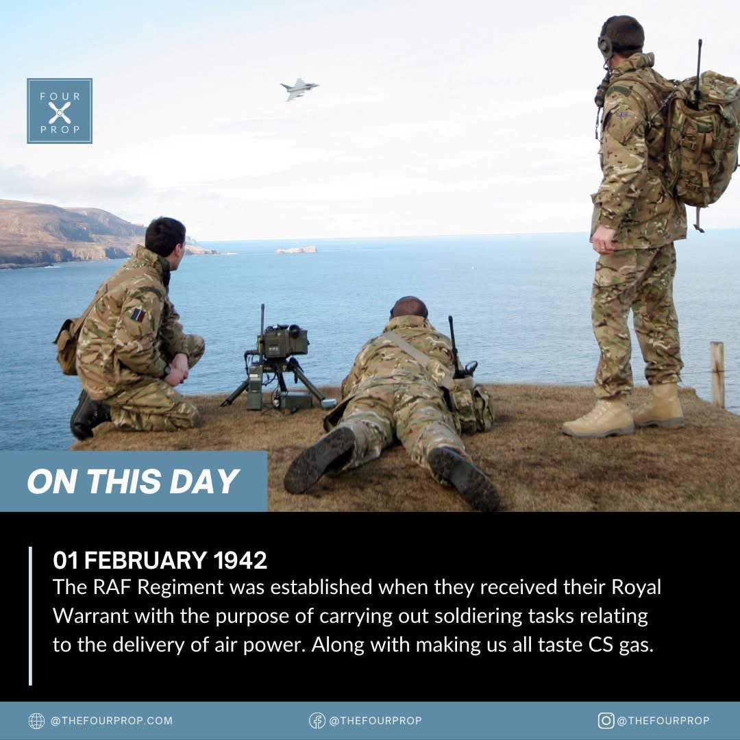 Happy Birthday <a href="/RAF_Regiment/">RAF Regiment</a> 

Credit: THEFOURPROP.COM