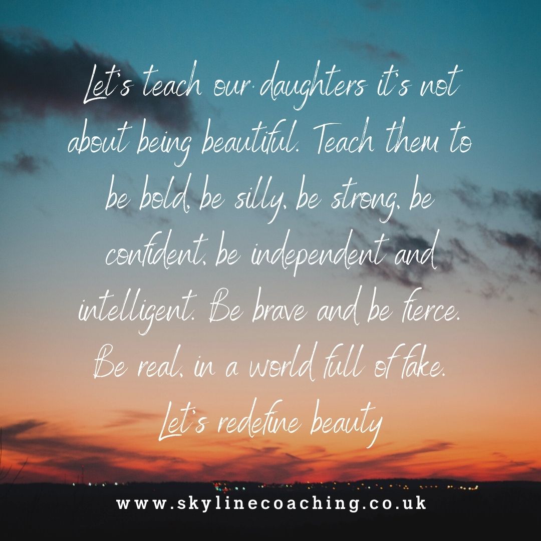 Beauty   is in the strength, confidence, and authenticity. Teach the next generation   to redefine beauty. #RedefineBeauty   #EmpowerGirls