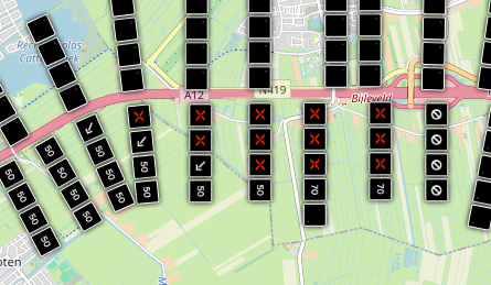 Ongeval met meerdere voertuigen. A12 Re 49.9. We zijn terplaatse om de weg weer vrij te maken.  <a href="/RWSverkeersinfo/">Rijkswaterstaat Verkeersinformatie</a>