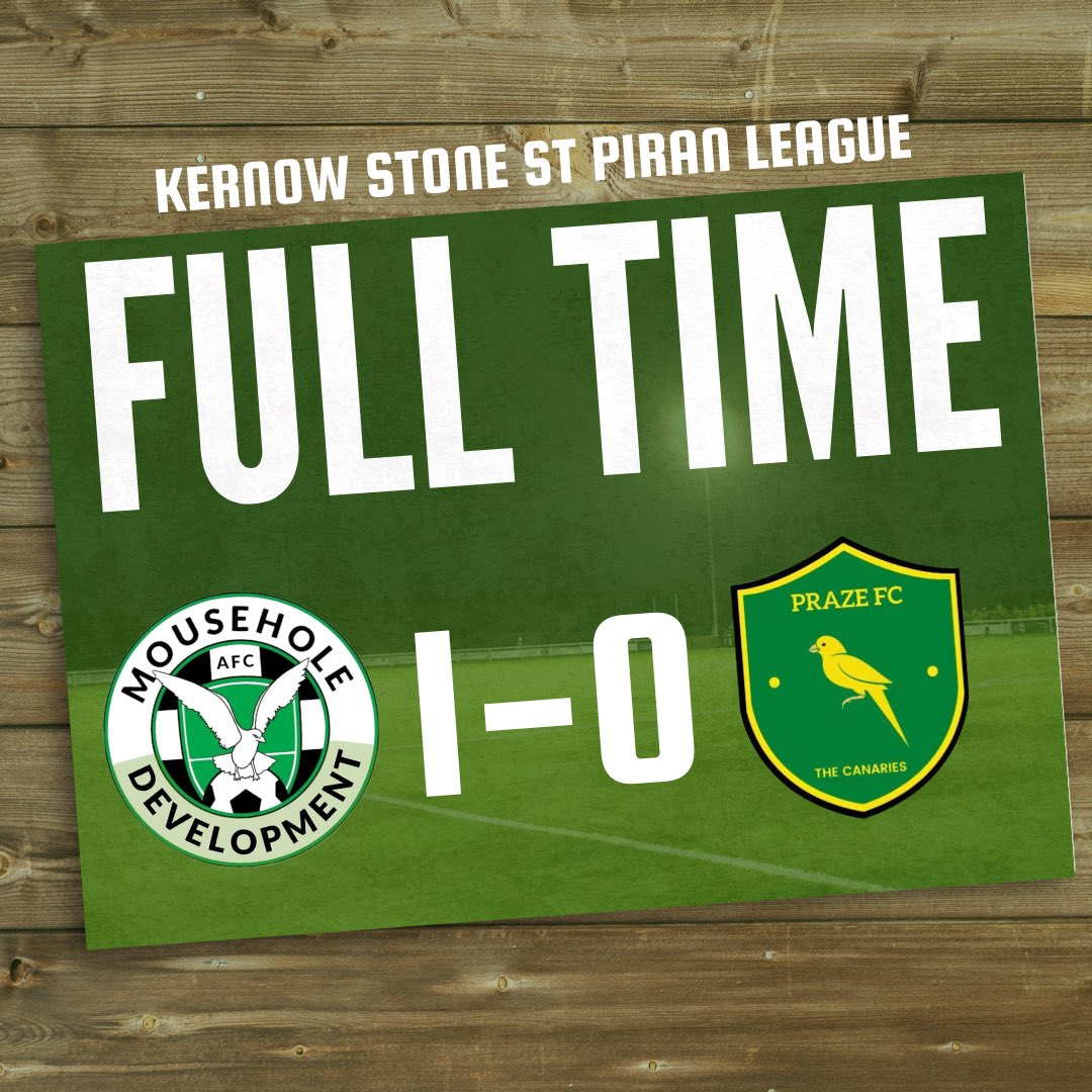 Mousehole Development (@mouseholedevs) on Twitter photo MOUSEHOLE DEVS 1-0 <a href="/prazefc/">Praze FC π°</a>
Victor Mullalys goal in the first half is enough to give the Devs all 3 points. πβ½οΈ MOUSEHOLE DEVS 1-0 <a href="/prazefc/">Praze FC π°</a>
Victor Mullalys goal in the first half is enough to give the Devs all 3 points. πβ½οΈ
