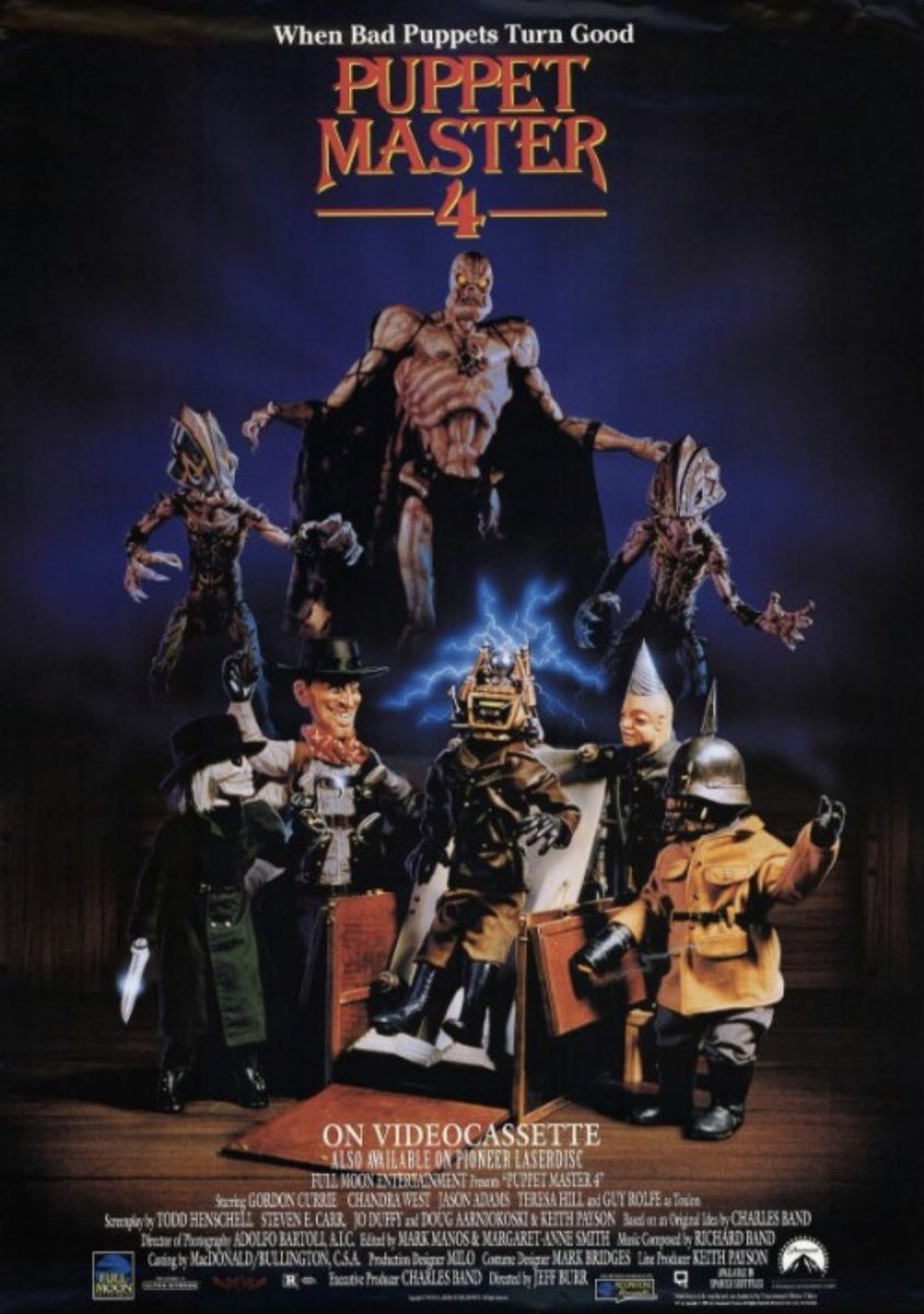 Trib_Ey's tweet image. 1st WATCH-#PuppetMaster4. Hasn’t won me over! More silliness. This time there are weird toys that appear to be alien avatars & our usually evil puppets save the day! A welcome but small role for RoboCop’s Felton Perry can’t save the day. 1/5.