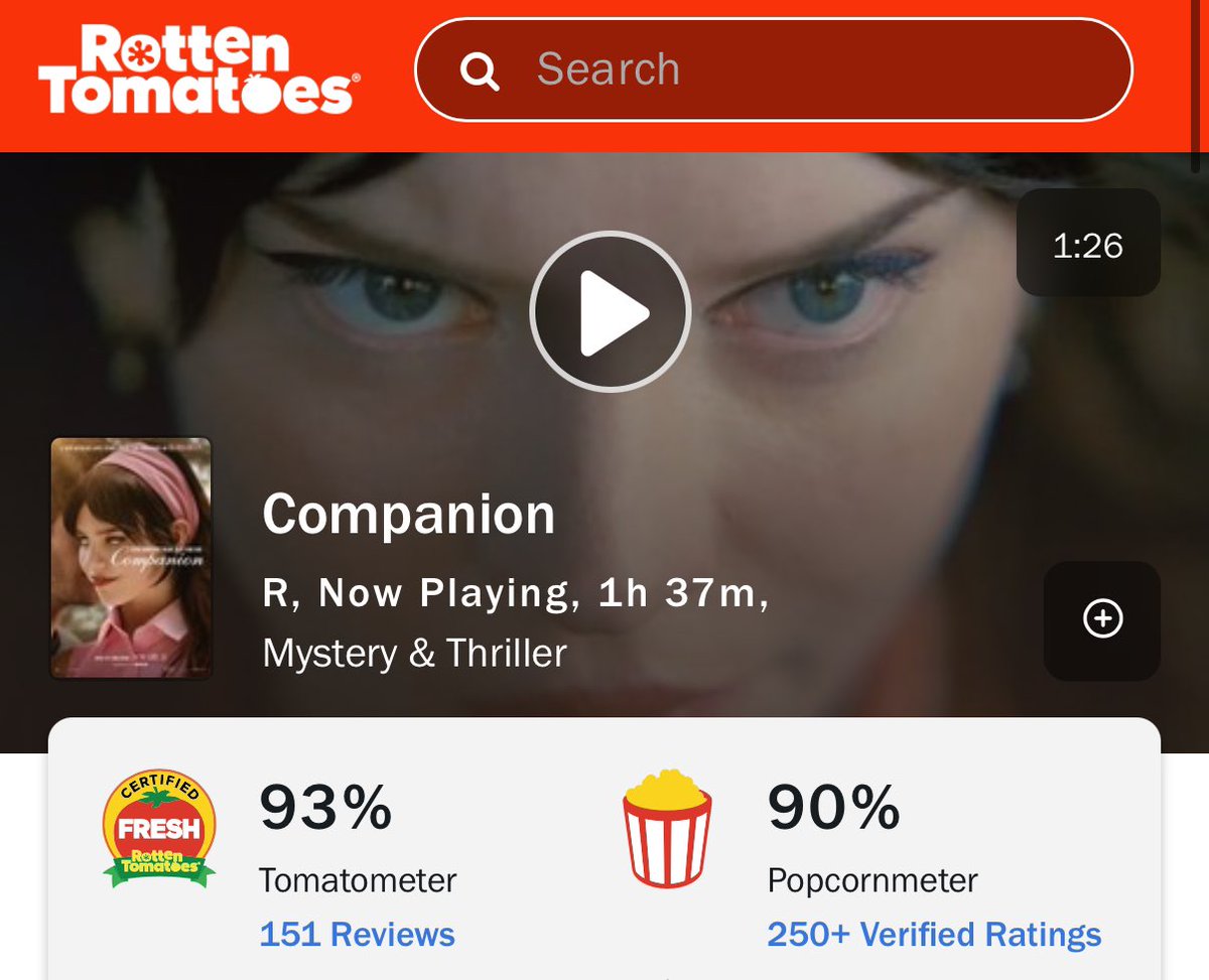 “Hollywood never makes great, original movies anymore…”

BECAUSE WHEN THEY DO, YOU NEVER SHOW UP. GO SEE COMPANION.