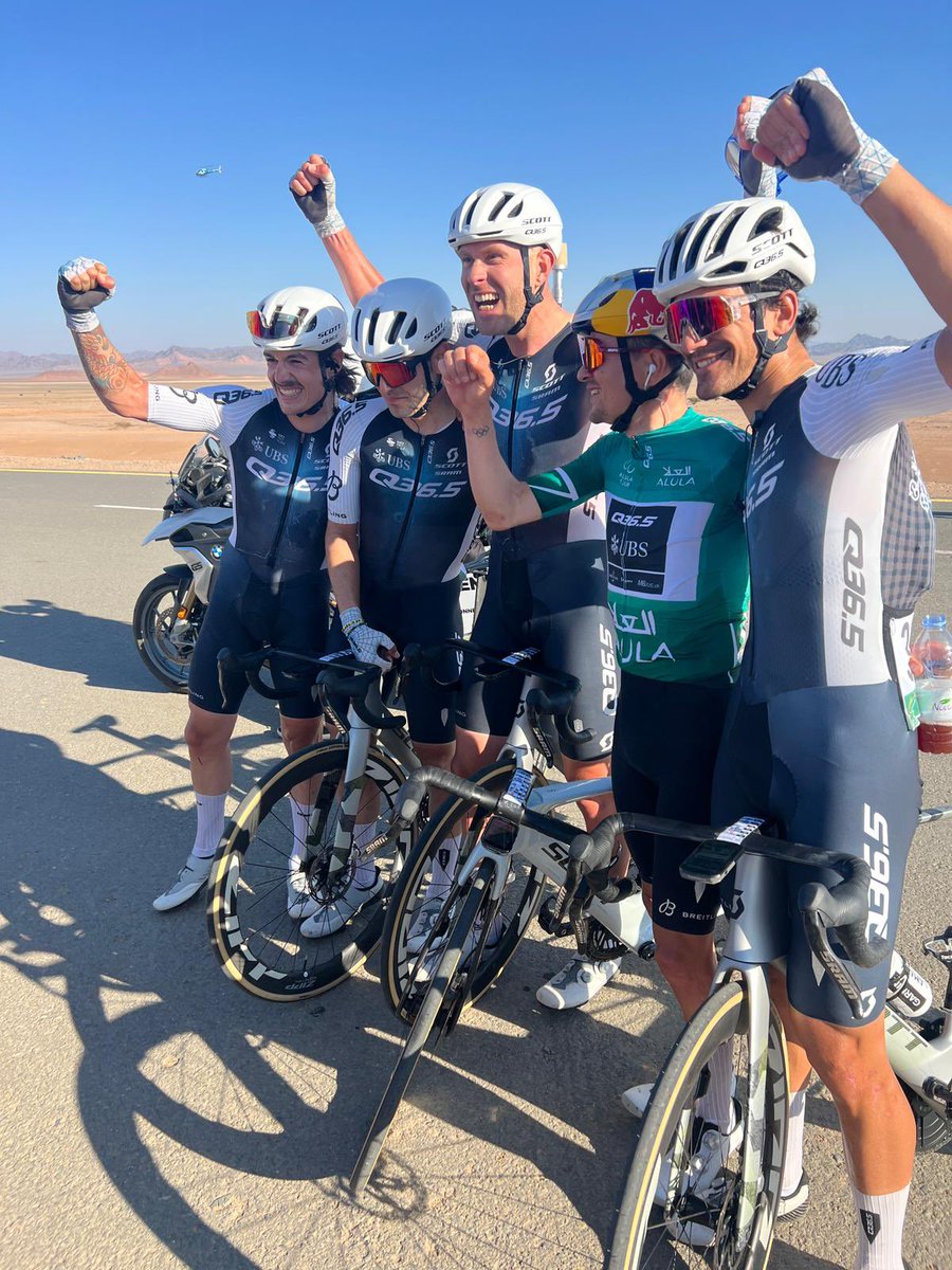 ZemkeJens's tweet photo. What a week for us in Saudi Arabia winning last stage with #matteomoschetti and GC with @tompidcock for @Q36_5ProCycling https://t.co/T8ydRJ9WyJ