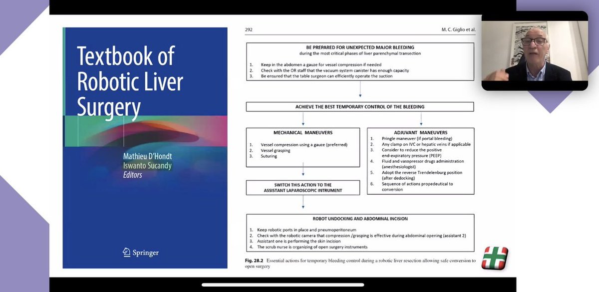 Our Textbook of Robotic Liver Surgery is now available worldwide and it is used for Robotic Liver Surgery Education.

IHPBA international Webinar on HPB and Liver Transplantation by Professor Juan Pekolj from Buenos Aires-Argentina for Strategy of Open Conversion for bleeding.