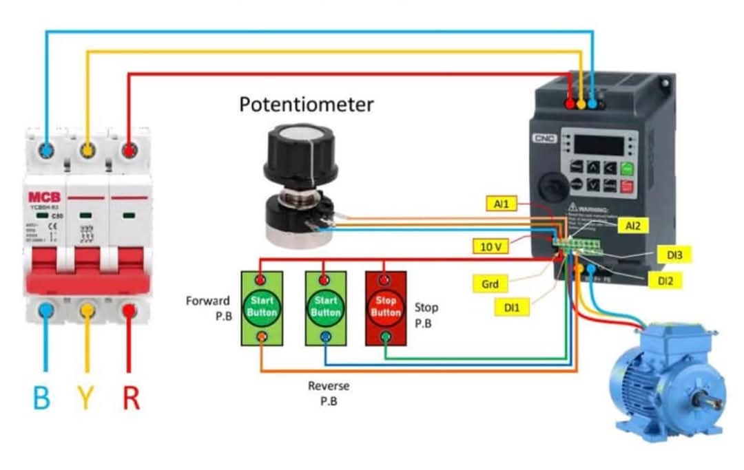 Afghan_Engineer's tweet image. VFD Control Wiring Circuit
#VFD #automation #industrial #technology