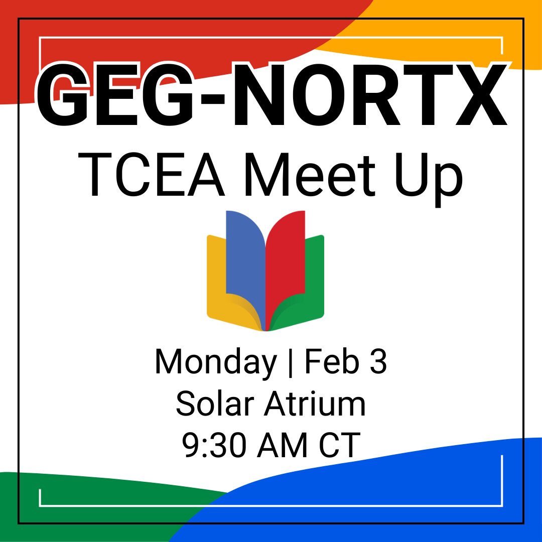 Hey hey NTX TCEA 2025 attendees! #TCEA2025 #TCEA Monday meetup! #GEGNORTX